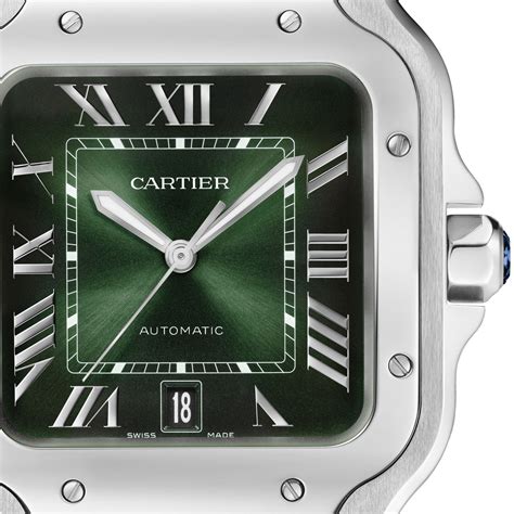 cartier santos dumont gold|cartier santos quadrante verde.